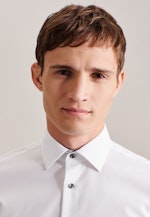 Non-iron Poplin Business Shirt in Slim with Kent-Collar in White |  Seidensticker Onlineshop