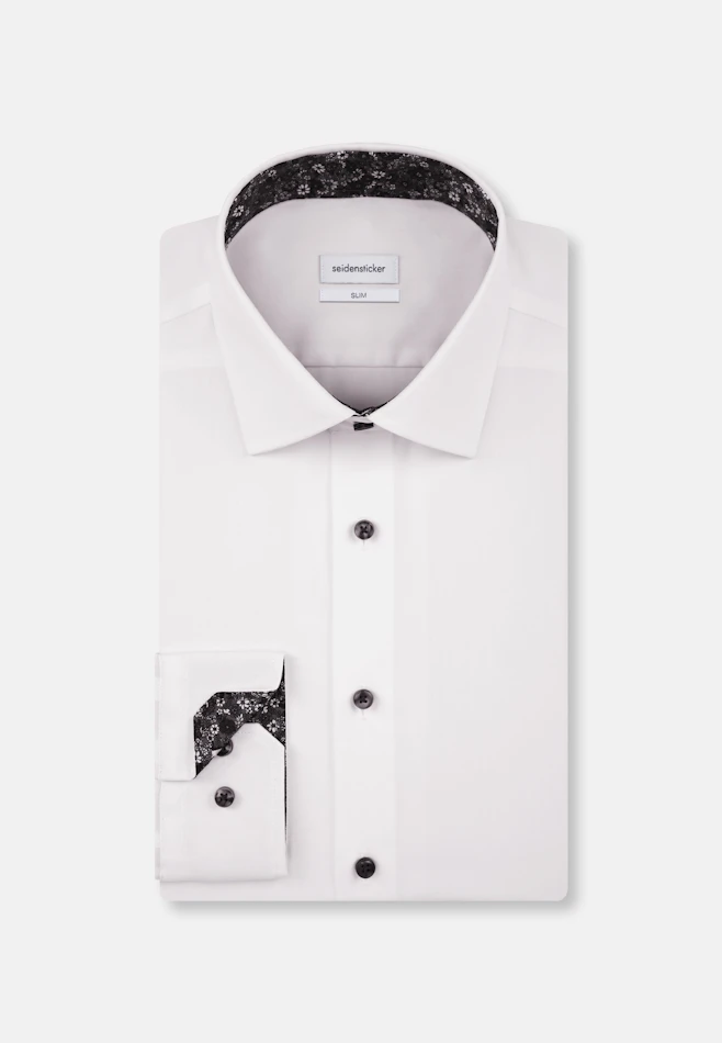 Slim Chemise d'affaires Uni dans Blanc | Boutique en ligne Seidensticker