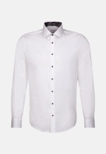 Non-iron Poplin Business Shirt in Slim with Kent-Collar in White |  Seidensticker Onlineshop