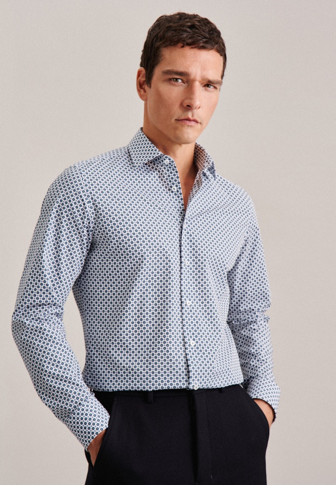 Business Shirt in X-Slim with Kent-Collar in Green | Seidensticker online shop