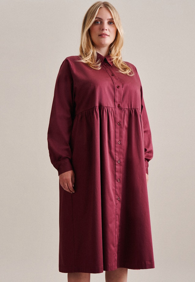 Curvy Robe Regular Manche Longue in Rouge |  Seidensticker Onlineshop