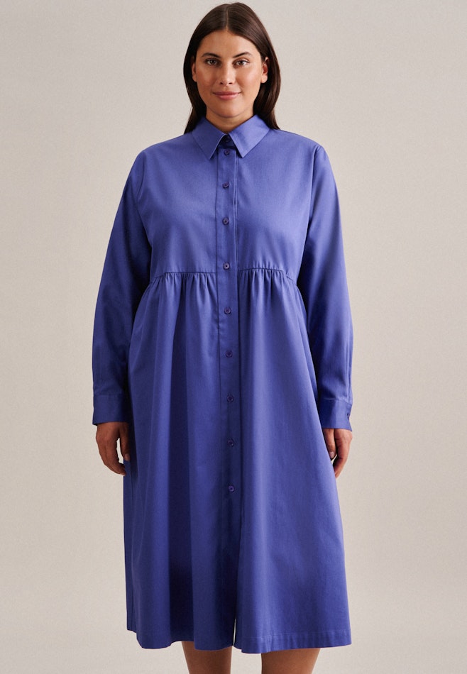 Curvy Robe Regular Manche Longue dans Bleu Moyen | Boutique en ligne Seidensticker