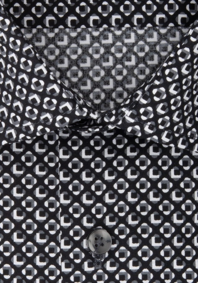 Regular Chemise Business Imprimé in Noir | Seidensticker Onlineshop