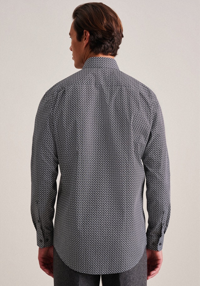 Regular Chemise Business Imprimé in Noir | Seidensticker Onlineshop