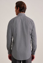 Regular Business Hemd Druck in Schwarz |  Seidensticker Onlineshop