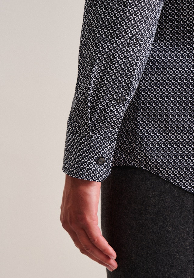 Regular Chemise Business Imprimé in Noir | Seidensticker Onlineshop