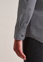 Regular Business Hemd Druck in Schwarz |  Seidensticker Onlineshop