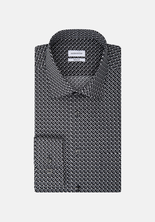 Regular Chemise Business Imprimé in Noir | Seidensticker Onlineshop