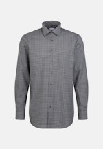 Chemise Business Regular Popeline Col Kent in Noir |  Seidensticker Onlineshop