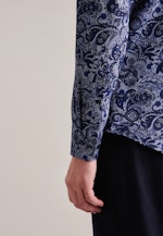 Slim Chemise en flanelle Floral in Bleu Foncé |  Seidensticker Onlineshop