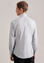 Slim Flanellhemd Druck in Grau |  Seidensticker Onlineshop