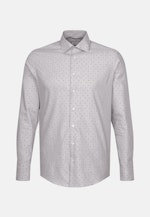 Slim Flanellhemd Druck in Grau |  Seidensticker Onlineshop