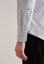 Shaped Business Hemd Druck in Grau |  Seidensticker Onlineshop