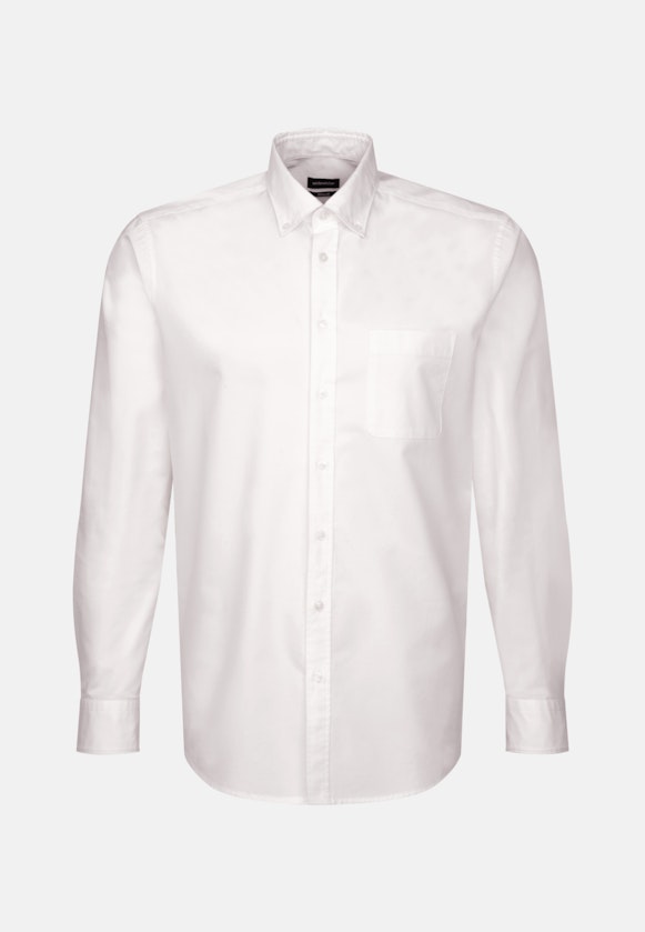 Regular Chemise décontractée Uni in Ecru |  Seidensticker Onlineshop
