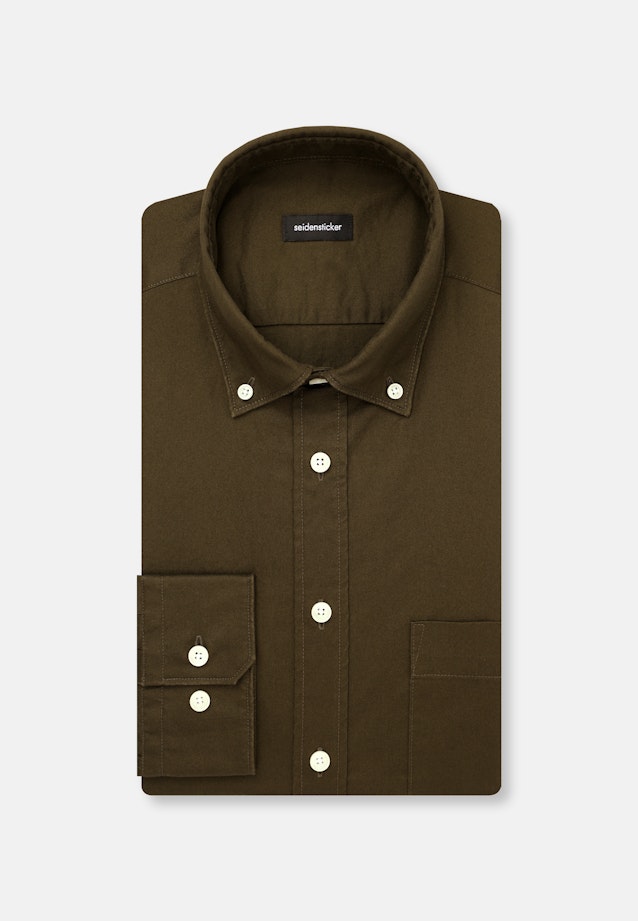 Regular Casual shirt Uni in Green |  Seidensticker Onlineshop