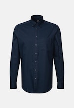 Regular Casual Hemd Uni in Dunkelblau |  Seidensticker Onlineshop