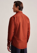 Twill Casual Hemd in Regular mit Button-Down-Kragen in Orange |  Seidensticker Onlineshop