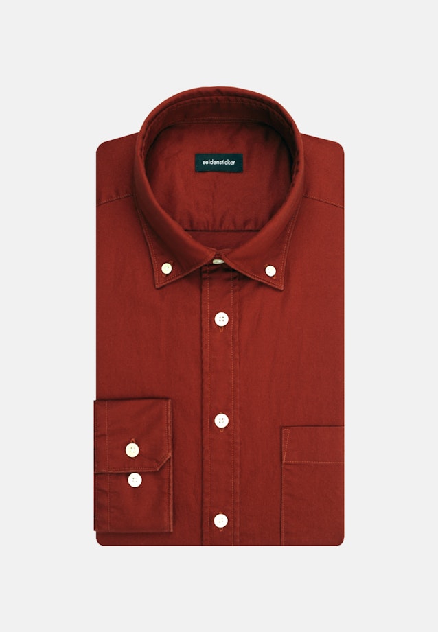 Casual overhemd in Regular with Button-Down-Kraag in Oranje |  Seidensticker Onlineshop