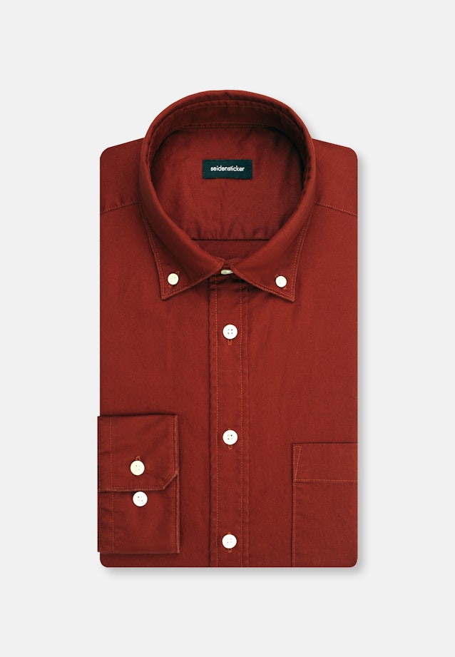 Regular Casual shirt Uni in Orange |  Seidensticker Onlineshop