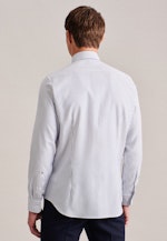 Non-iron Structure Business Shirt in Slim with Kent-Collar in Medium Blue |  Seidensticker Onlineshop