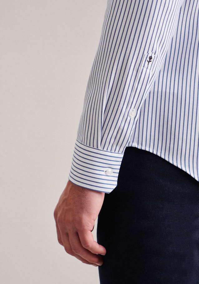 Slim Business Shirt Stripes in Medium Blue | Seidensticker Onlineshop