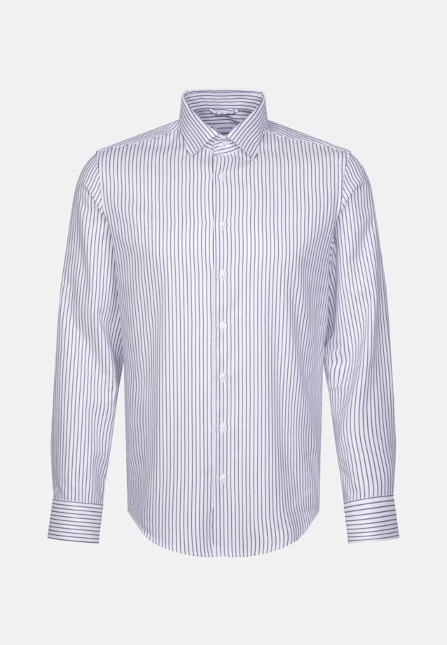 Non-iron Structure Business Shirt in Slim with Kent-Collar in Medium Blue |  Seidensticker Onlineshop