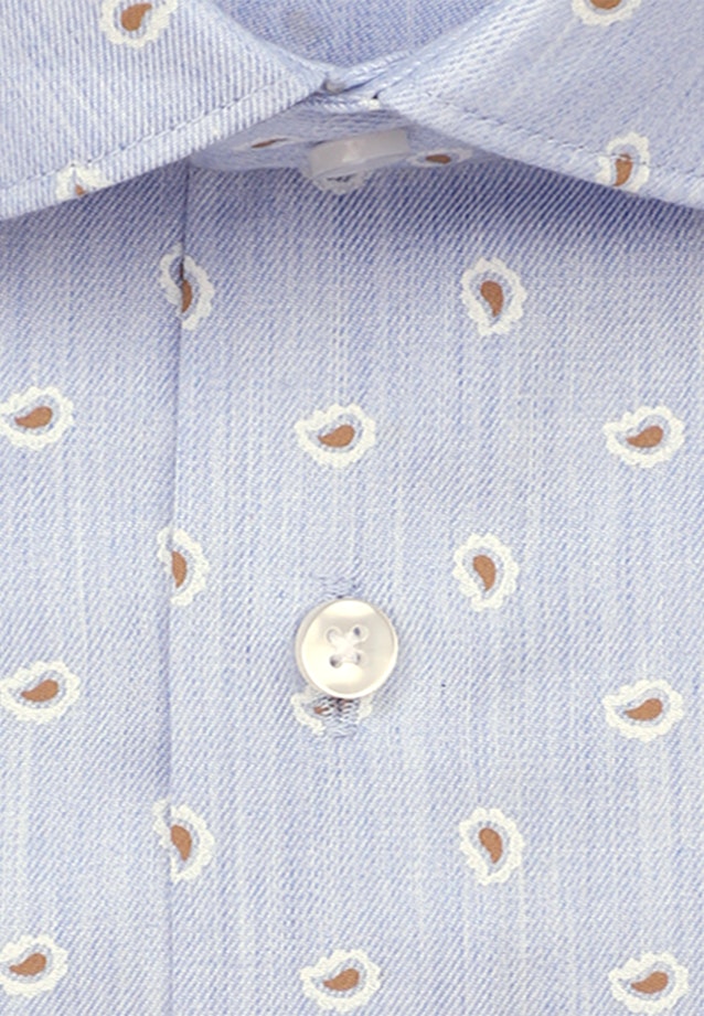 Chemise Business Shaped Twill (sergé) Col Kent in Bleu Clair |  Seidensticker Onlineshop