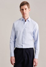 Shaped Business Hemd Druck in Hellblau |  Seidensticker Onlineshop