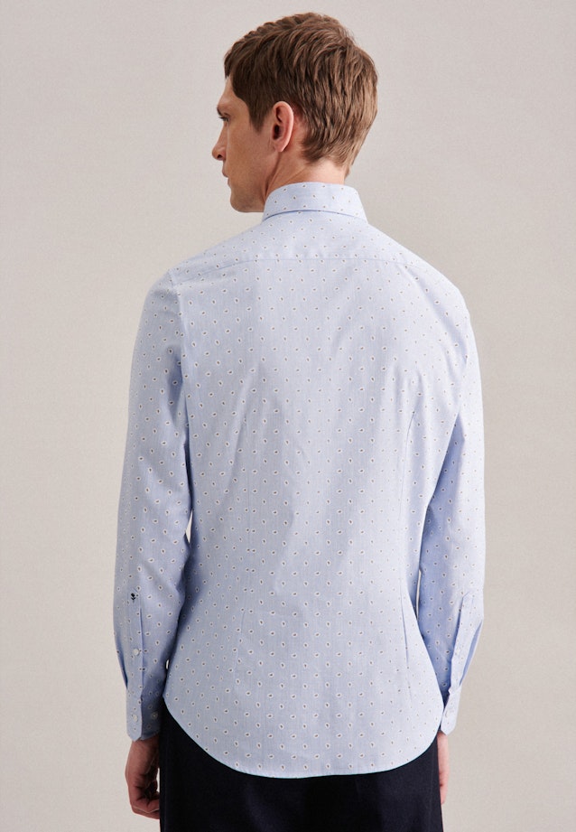 Shaped Business Hemd Druck in Hellblau |  Seidensticker Onlineshop
