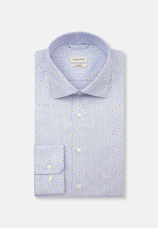 Shaped Business Hemd Druck in Hellblau |  Seidensticker Onlineshop