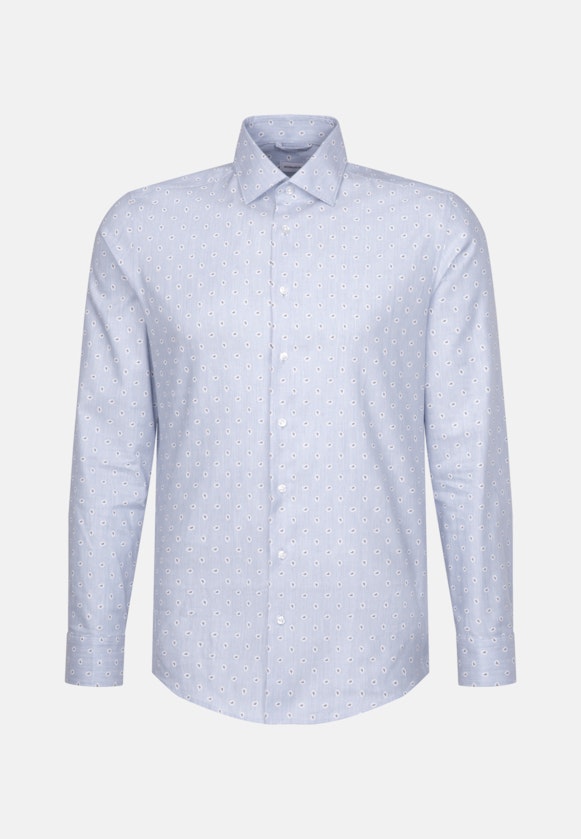 Shaped Business Hemd Druck in Hellblau |  Seidensticker Onlineshop