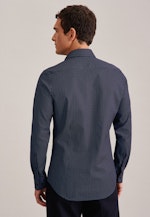 Shaped Business shirt Print in Dark Blue |  Seidensticker Onlineshop