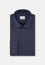 Shaped Business shirt Print in Dark Blue |  Seidensticker Onlineshop