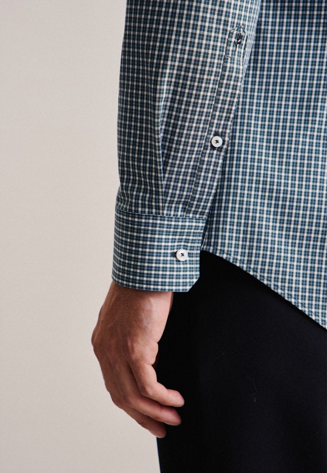 Shaped Business shirt Check in Green |  Seidensticker Onlineshop