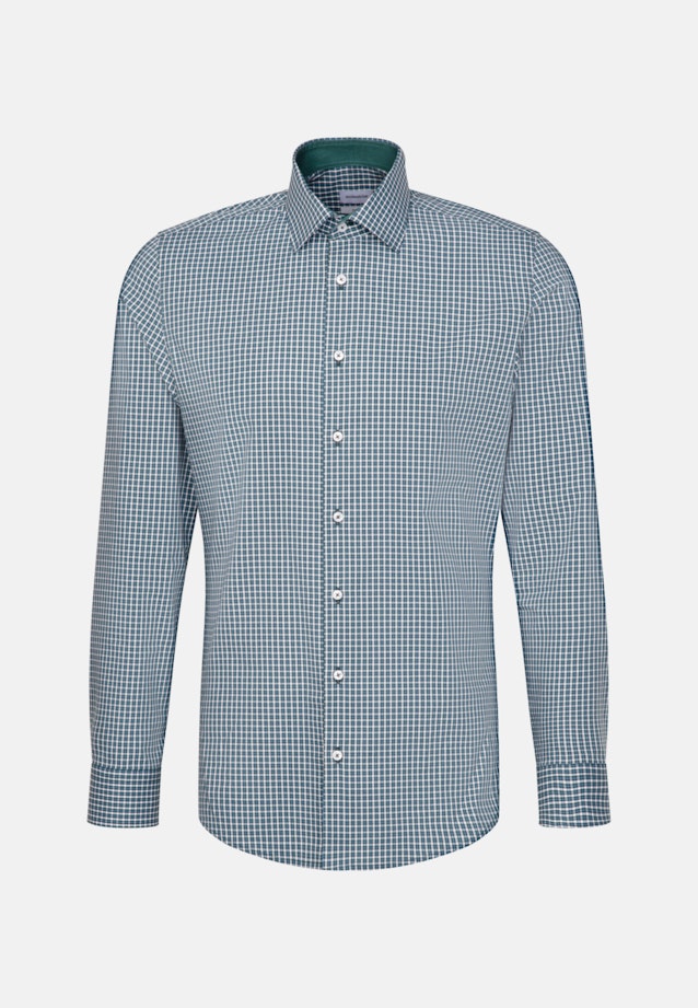 Shaped Business shirt Check in Green |  Seidensticker Onlineshop
