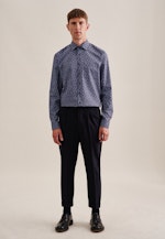 Regular Business shirt Paisley in Dark Blue |  Seidensticker Onlineshop