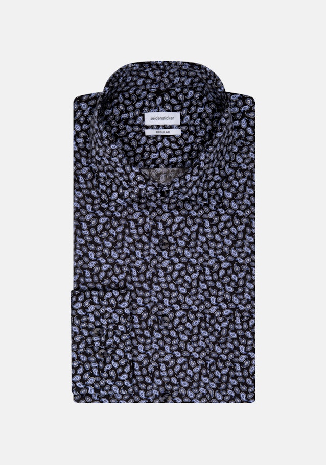 Regular Business Hemd Paisley in Dunkelblau | Seidensticker Onlineshop