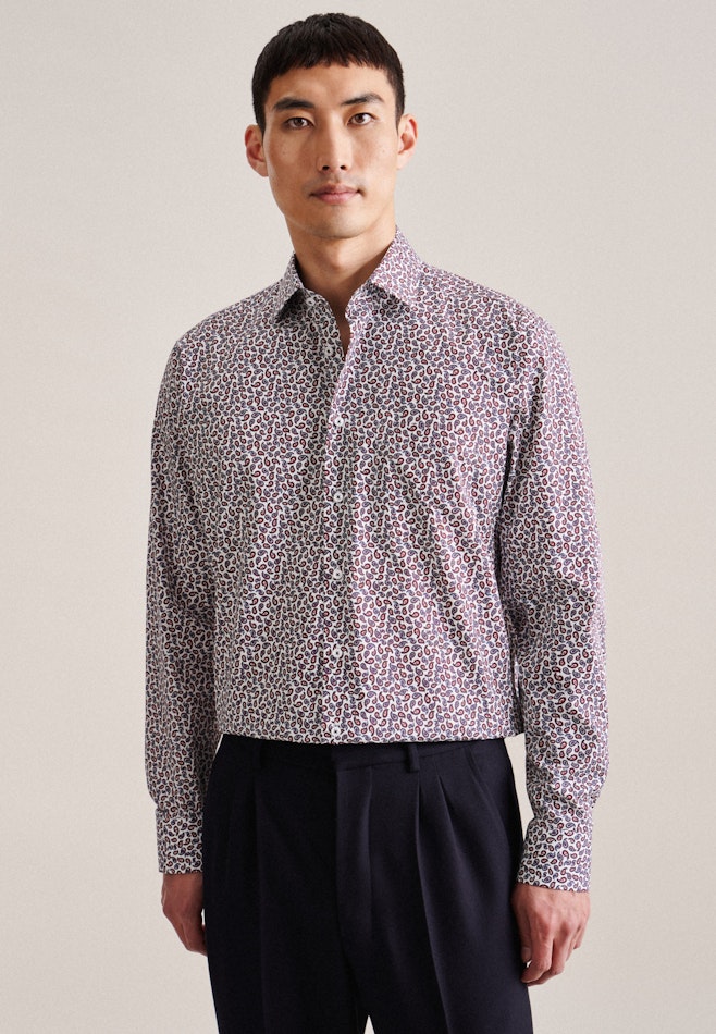 Business Shirt in Regular with Kent-Collar in Orange | Seidensticker Onlineshop