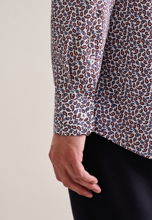 Regular Business Hemd Paisley in Orange |  Seidensticker Onlineshop