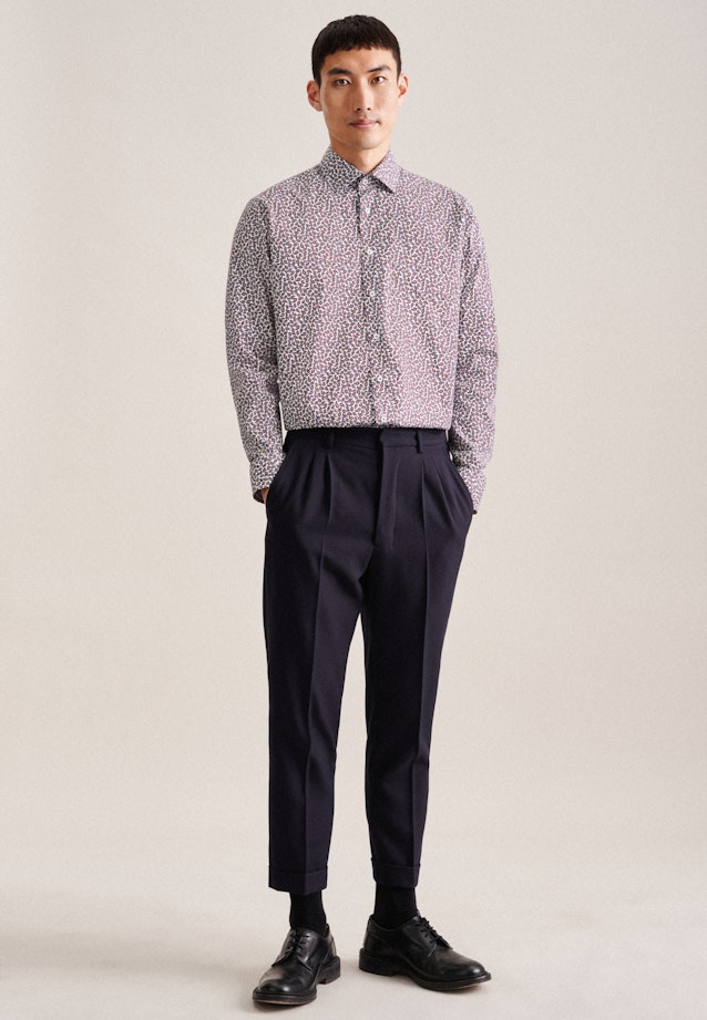 Regular Business Hemd Paisley in Orange |  Seidensticker Onlineshop