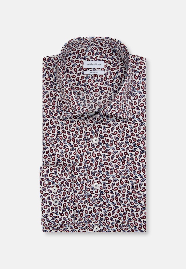 Regular Business Hemd Paisley in Orange |  Seidensticker Onlineshop