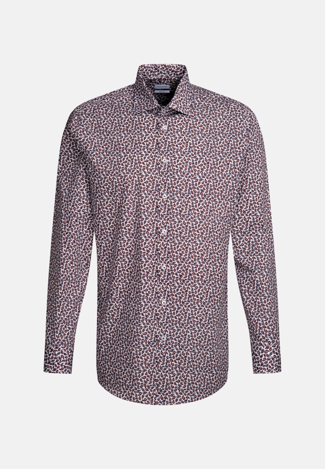 Regular Business Hemd Paisley in Orange |  Seidensticker Onlineshop