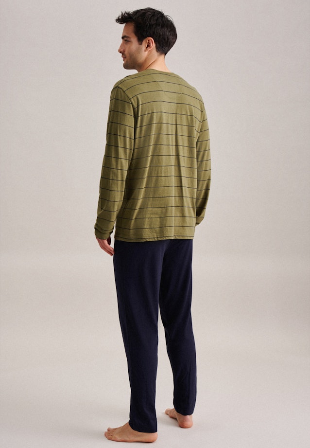 Henley Pyjama in Groen |  Seidensticker Onlineshop