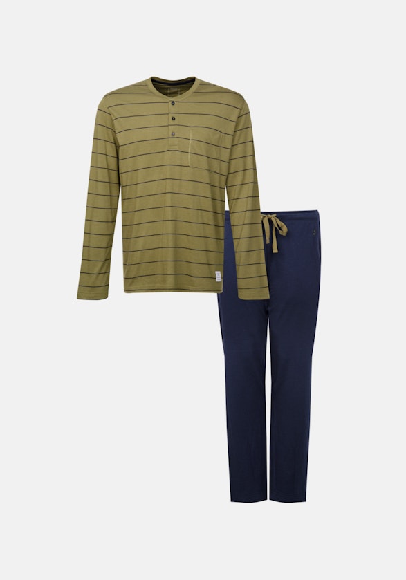 Henley collar Pyjamas in Green |  Seidensticker Onlineshop