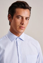 Regular Business Hemd Karo in Hellblau |  Seidensticker Onlineshop