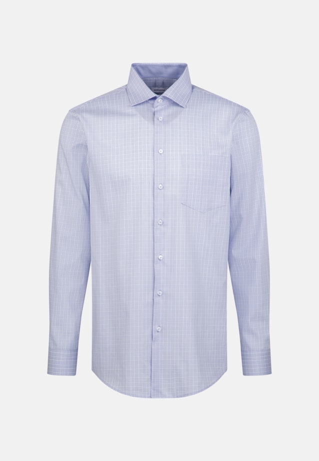 Regular Business Hemd Karo in Hellblau |  Seidensticker Onlineshop