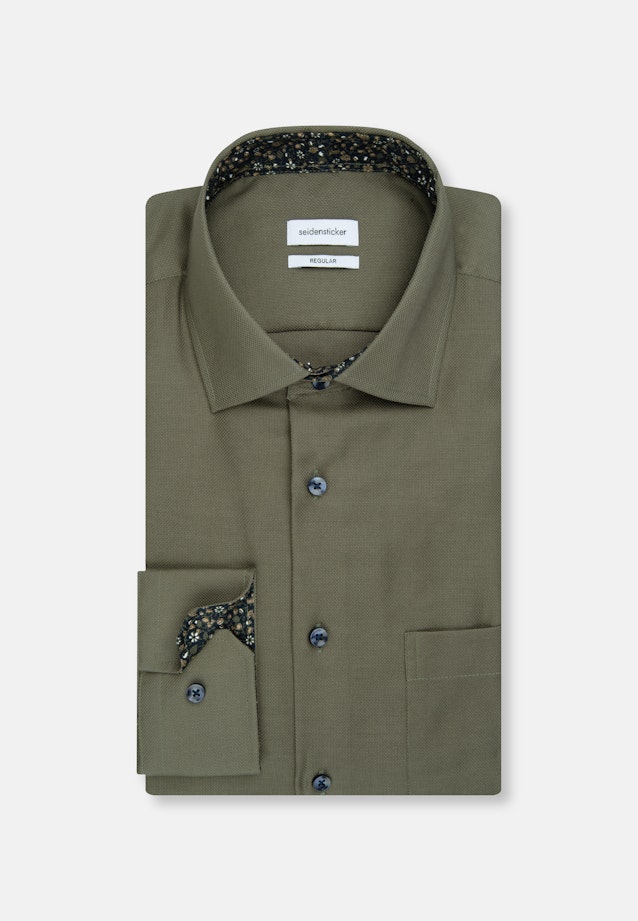 Regular Business Hemd Uni in Grün |  Seidensticker Onlineshop