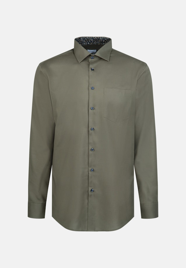 Regular Business Hemd Uni in Grün |  Seidensticker Onlineshop