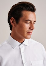 Non-iron Structure Business Shirt in Regular with Kent-Collar in White |  Seidensticker Onlineshop