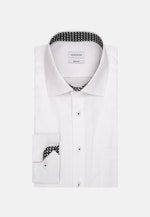 Non-iron Structure Business Shirt in Regular with Kent-Collar in White |  Seidensticker Onlineshop